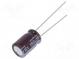 Kondenzátor  elektrolytický  low ESR  THT  180uF  16VDC  Ø8x11,5mm