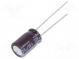 Kondenzátor  elektrolytický  low ESR  THT  220uF  16VDC  Ø8x11,5mm