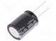 Kondenzátor  elektrolytický  THT  6800uF  16VDC  Ø18x25mm  ±20%
