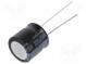 Kondenzátor  elektrolytický  THT  330uF  50VDC  Ø12,5x12,5mm  ±20%