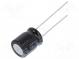 Kondenzátor  elektrolytický  THT  330uF  35VDC  Ø10x12,5mm  ±20%