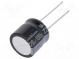 Kondenzátor  elektrolytický  THT  220uF  100VDC  Ø16x15mm  ±20%
