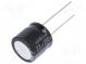 Kondenzátor  elektrolytický  THT  22uF  250VDC  Ø16x15mm  ±20%