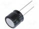 Kondenzátor  elektrolytický  THT  2200uF  16VDC  Ø16x15mm  ±20%