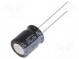 Kondenzátor  elektrolytický  THT  330uF  35VDC  Ø10x12,5mm  ±20%