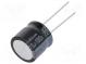 Kondenzátor  elektrolytický  THT  220uF  100VDC  Ø16x15mm  ±20%