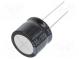 Kondenzátor  elektrolytický  THT  330uF  100VDC  Ø18x15mm  ±20%