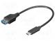 Kabel  OTG, USB 3.0,USB 3.1  USB A zásuvka, USB C vidlice  0,2m
