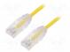 Patch cord  TX6-28™,U/UTP  6  lanko  Cu  LSZH  žlutá  Dél  0,5m
