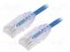 Patch cord  TX6-28™,U/UTP  6  lanko  Cu  LSZH  modrá  Dél  1m  28AWG