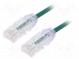 Patch cord  TX6-28™,U/UTP  6  lanko  Cu  LSZH  zelená  Dél  1m  28AWG