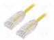 Patch cord  TX6-28™,U/UTP  6  lanko  Cu  LSZH  žlutá  Dél  1m  28AWG