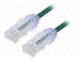 Patch cord  TX6-28™,U/UTP  6  lanko  Cu  LSZH  zelená  Dél  2m  28AWG