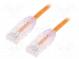 Patch cord  TX6-28™,U/UTP  6  lanko  Cu  LSZH  oranžová  Dél  2m