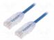Patch cord  TX6-28™,U/UTP  6  lanko  Cu  LSZH  modrá  Dél  3m  28AWG
