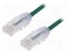 Patch cord  TX6-28™,U/UTP  6  lanko  Cu  LSZH  zelená  Dél  3m  28AWG