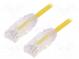 Patch cord  TX6-28™,U/UTP  6  lanko  Cu  LSZH  žlutá  Dél  3m  28AWG