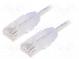 Patch cord  TX6-28™,U/UTP  6  lanko  Cu  LSZH  bílá  Dél  5m  28AWG