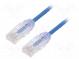 Patch cord  TX6-28™,U/UTP  6  lanko  Cu  LSZH  modrá  Dél  5m  28AWG