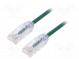 Patch cord  TX6-28™,U/UTP  6  lanko  Cu  LSZH  zelená  Dél  5m  28AWG