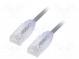 Patch cord  TX6-28™,U/UTP  6  lanko  Cu  LSZH  šedá  Dél  5m  28AWG