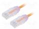 Patch cord  TX6-28™,U/UTP  6  lanko  Cu  LSZH  oranžová  Dél  5m