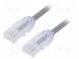 Patch cord  F/UTP,TX6A-28™  6a  drát  Cu  LSZH  šedá  Dél  0,5m