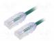 Patch cord  F/UTP,TX6A-28™  6a  drát  Cu  LSZH  zelená  Dél  1m