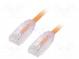 Patch cord  F/UTP,TX6A-28™  6a  drát  Cu  LSZH  oranžová  Dél  1m