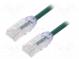 Patch cord  F/UTP,TX6A-28™  6a  drát  Cu  LSZH  zelená  Dél  2m