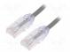 Patch cord  F/UTP,TX6A-28™  6a  drát  Cu  LSZH  šedá  Dél  2m  28AWG