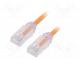 Patch cord  F/UTP,TX6A-28™  6a  drát  Cu  LSZH  oranžová  Dél  2m