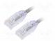 Patch cord  F/UTP,TX6A-28™  6a  drát  Cu  LSZH  šedá  Dél  3m  28AWG