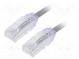 Patch cord  F/UTP,TX6A-28™  6a  drát  Cu  LSZH  šedá  Dél  5m  28AWG