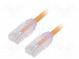 Patch cord  F/UTP,TX6A-28™  6a  drát  Cu  LSZH  oranžová  Dél  5m