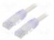 Patch cord  TX6A™ 10Gig,U/UTP  6a  drát  Cu  PVC  bílá  Dél  0,5m