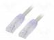 Patch cord  TX6A™ 10Gig,U/UTP  6a  drát  Cu  PVC  šedá  Dél  0,5m