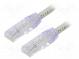 Patch cord  TX6A™ 10Gig,U/UTP  6a  drát  Cu  PVC  šedá  Dél  1m