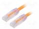 Patch cord  TX6A™ 10Gig,U/UTP  6a  drát  Cu  PVC  oranžová  Dél  1m
