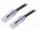 Patch cord  TX6A™ 10Gig,U/UTP  6a  drát  Cu  PVC  černá  Dél  3m