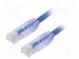 Patch cord  TX6A™ 10Gig,U/UTP  6a  drát  Cu  PVC  modrá  Dél  3m
