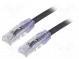 Patch cord  TX6A™ 10Gig,U/UTP  6a  drát  Cu  PVC  černá  Dél  5m