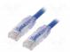Patch cord  TX6A™ 10Gig,U/UTP  6a  drát  Cu  PVC  modrá  Dél  5m