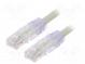 Patch cord  TX6A™ 10Gig,U/UTP  6a  drát  Cu  PVC  šedá  Dél  5m