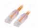 Patch cord  TX6A™ 10Gig,U/UTP  6a  drát  Cu  PVC  oranžová  Dél  5m
