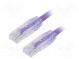 Patch cord  TX6A™ 10Gig,U/UTP  6a  drát  Cu  PVC  fialová  Dél  5m