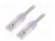 Patch cord  TX6™ PLUS,U/UTP  6  lanko  Cu  LSZH  šedá  Dél  1m  24AWG