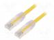 Patch cord  TX6™ PLUS,U/UTP  6  lanko  Cu  LSZH  žlutá  Dél  1m