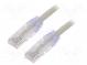 Patch cord  TX6™ PLUS,U/UTP  6  lanko  Cu  LSZH  šedá  Dél  2m  24AWG