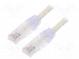 Patch cord  TX6™ PLUS,U/UTP  6  lanko  Cu  LSZH  bílá  Dél  2m  24AWG